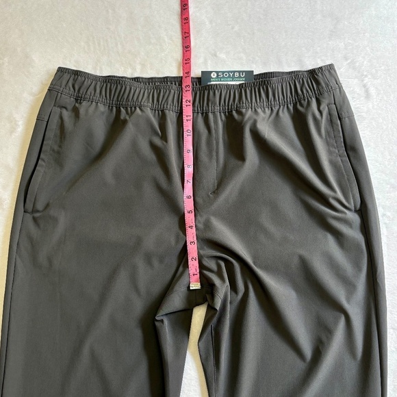 Soybu Men's Woven Joggers/Pants, Zippered Pockets, Gray, XL NWT - Picture 10 of 16